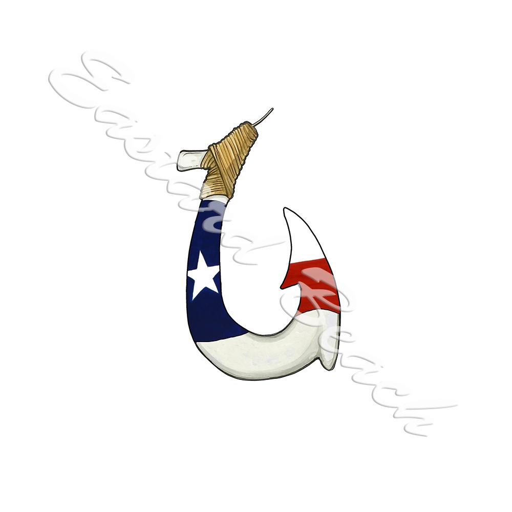 Texas Flag Hook - Click Image to Close