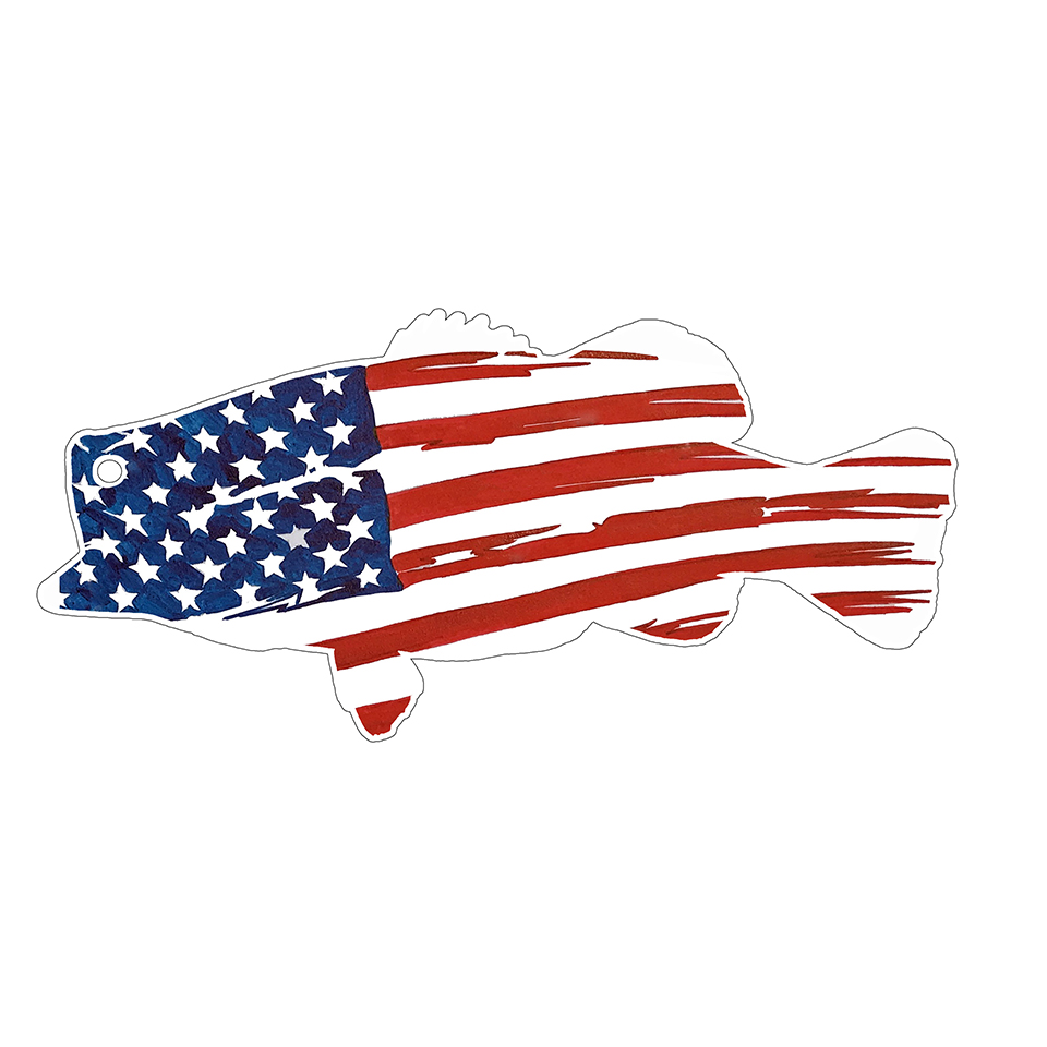USA Flag Largemouth Bass - Click Image to Close