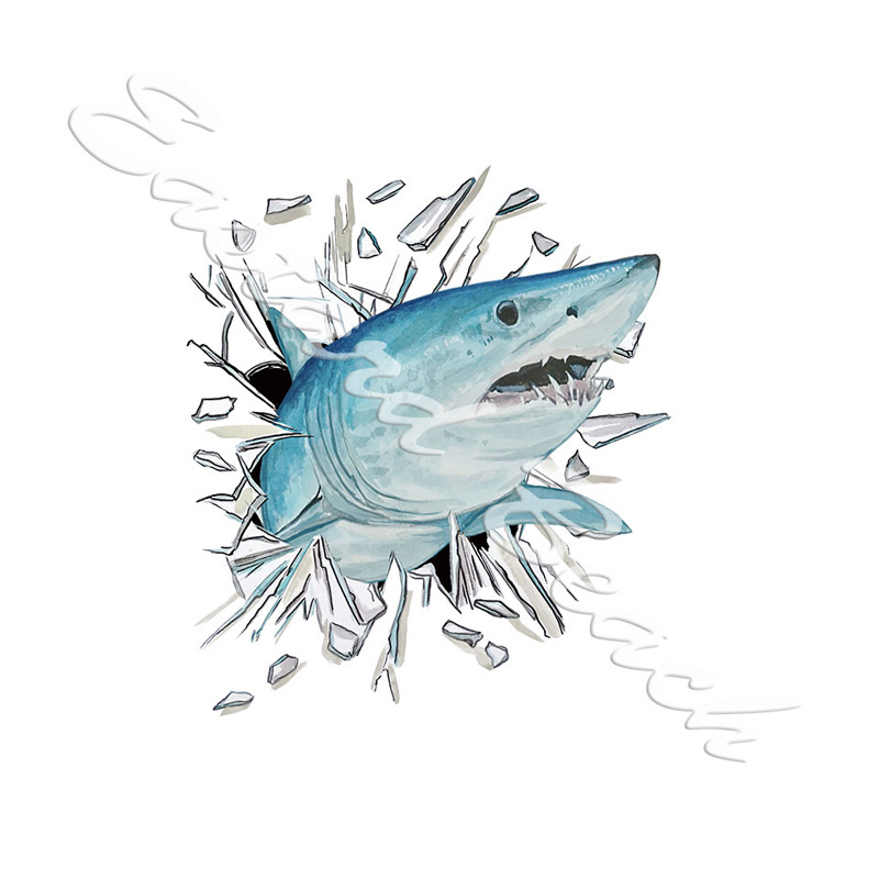 Broken Glass Shark - Click Image to Close